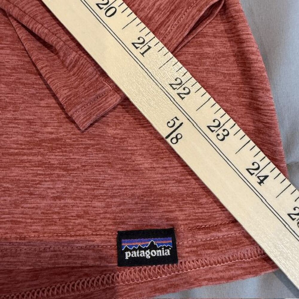 Patagonia Women's Long Sleeve Tee - Rust Red - Picture 11 of 12